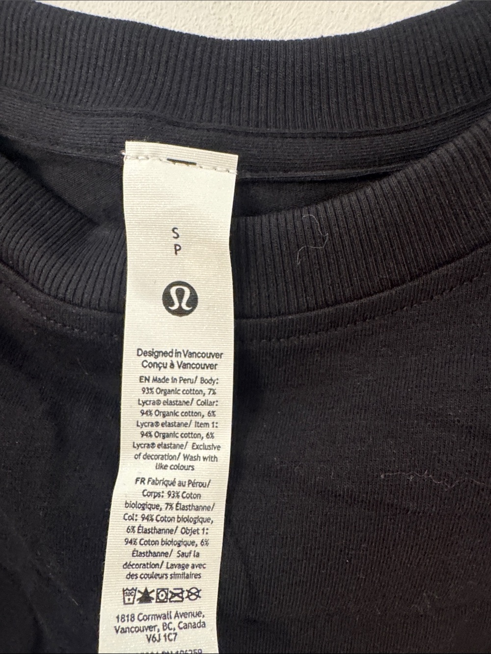 NWT Lululemon Athletica size Small Black Sleeveless oversized Crewneck Tank Top - Picture 3 of 4